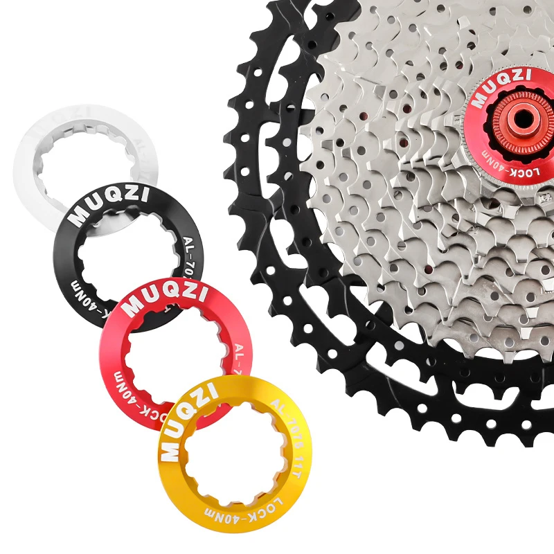 MUQZI Cassette Lockring Ultra-Light MTB Road Bike Flywheel Lock Ring Cover bicycle cassette