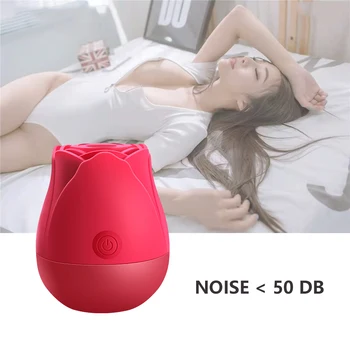 Hot Rose Shape Clit Sucking Vibrator Sex Toys for Women Vagina Nipple Oral Sexy Product Female Masturbation Clitoris Climax 5