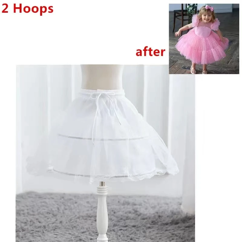 Petticoat Skirt Petticoat Underskirt Wedding Underskirt Lolita Petticoat Flower Girl Underskirt Wedding Petticoat Flower Girls Petticoat Underskirt Cosplay Party Short Dress Jupon Enfant Fille Lolita Ballet Tutu Skirt Enaguas Sottogonna Mini