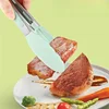 1Pc Silicone Food Tongs Stainless Steel Kitchen Tongs Silicone Non-Slip Cooking Clip Clamp Bbq Salad Tools Grill Kitchen Tools 2