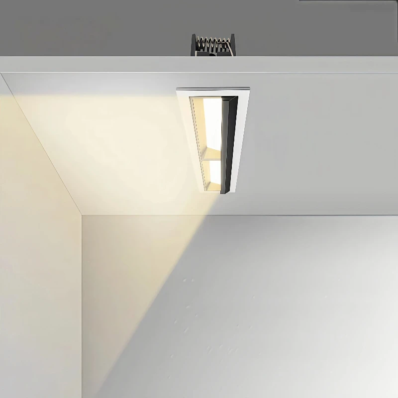 LED 편광 조명 d 사각형 디밍 가능 매립형 AC85V260V 20W 30W LED 다운라이트 스트립 조명 실내 조명 거실