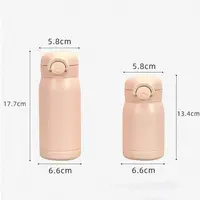 304 Stainless Steel Mini Thermos Cup Portable Small Capacity Pop-up Lock Mug 220/320ml Vacuum Flask Gift 6