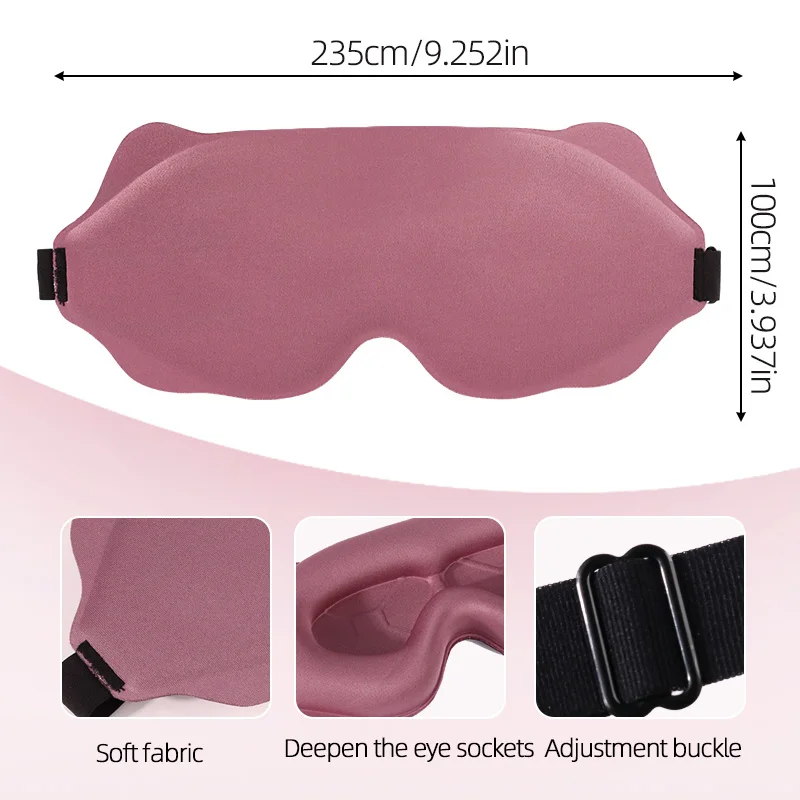 Ultimate Comfort 3D Light-Blocking Sleep Mask - Soft Padded Eye Shade for Restful Sleep