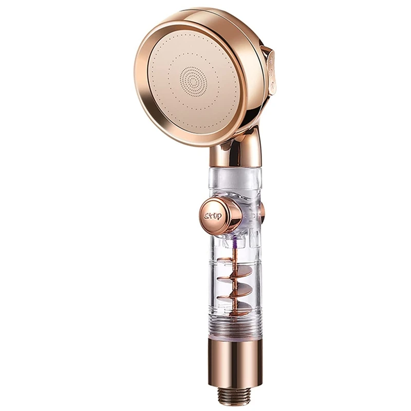 

Shower Head Hand Shower, Turbocharged Shower Head, 3 Jet Types And On/Off Switch, Water-Saving Rain Shower