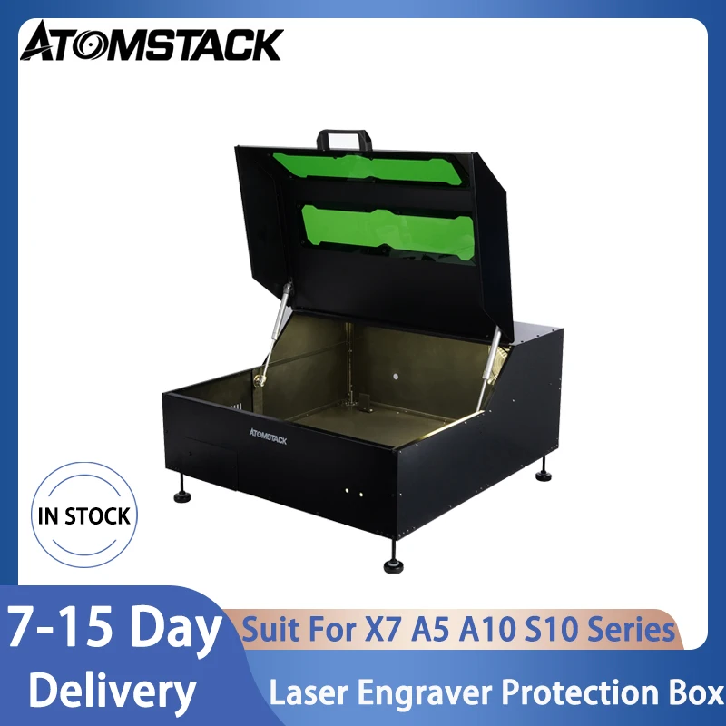 Atomstack B1 Laser Engraving Machine Protection Box Detachable Safety Dust-Proof Cover for X7 A5 A10 S10 PRO CNC Laser Engraver