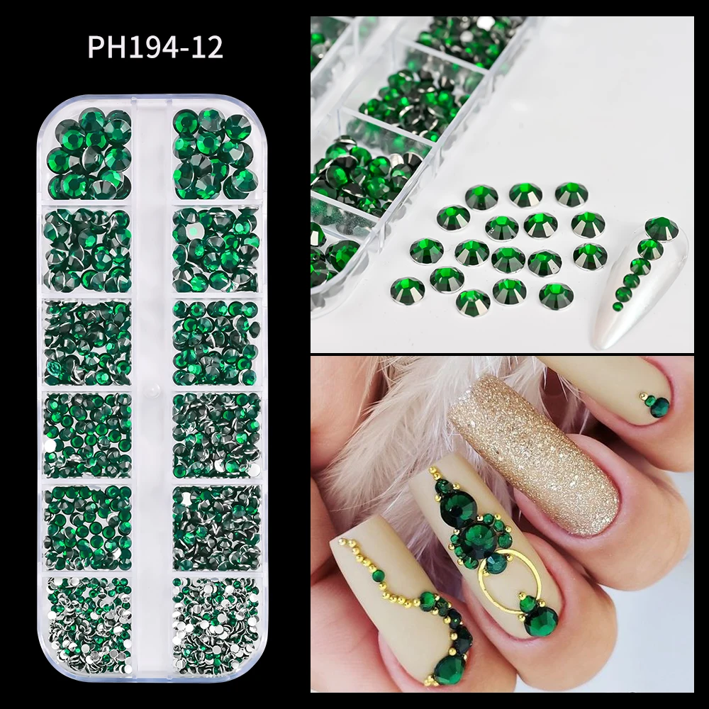 Sparkling Crystal Nail Art Rhinestones Kit with Tools