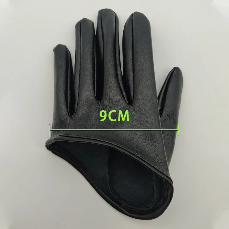 LongKeeper Sexy Gloves for Women Female Half Palm Leather Gloves for Women for Fitness Party Show Mittens G106 images - 6