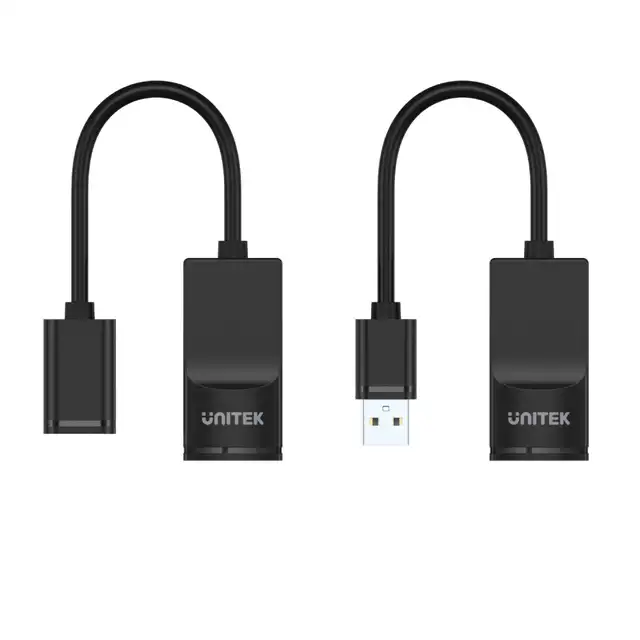 Adaptador de extensão de cabo LAN RJ45, extensor USB, sobre Cat5, Cat5e ...