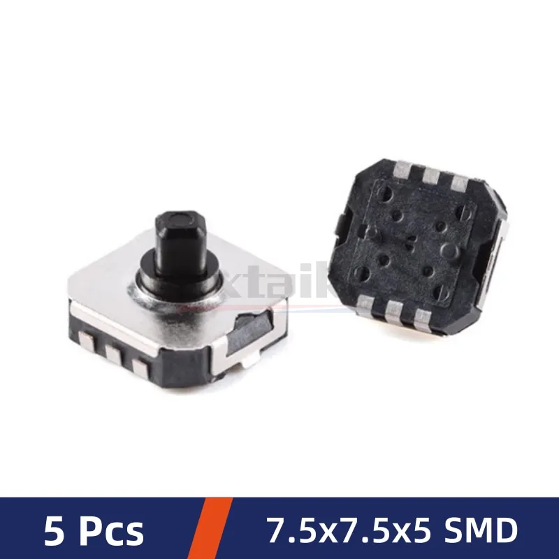 5PCS DIP 5-Way Multi-Direction Switches - 10x10x10mm Touch Reset Key Switches