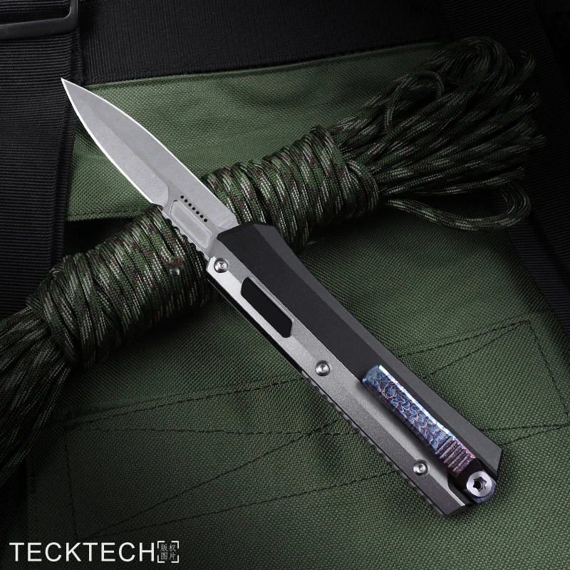 

TC4 версия гликон ножи M390 каменное лезвие титановый зажим CNC T7 EDC самооборона Pocketknife MICRO OTF TECH нож