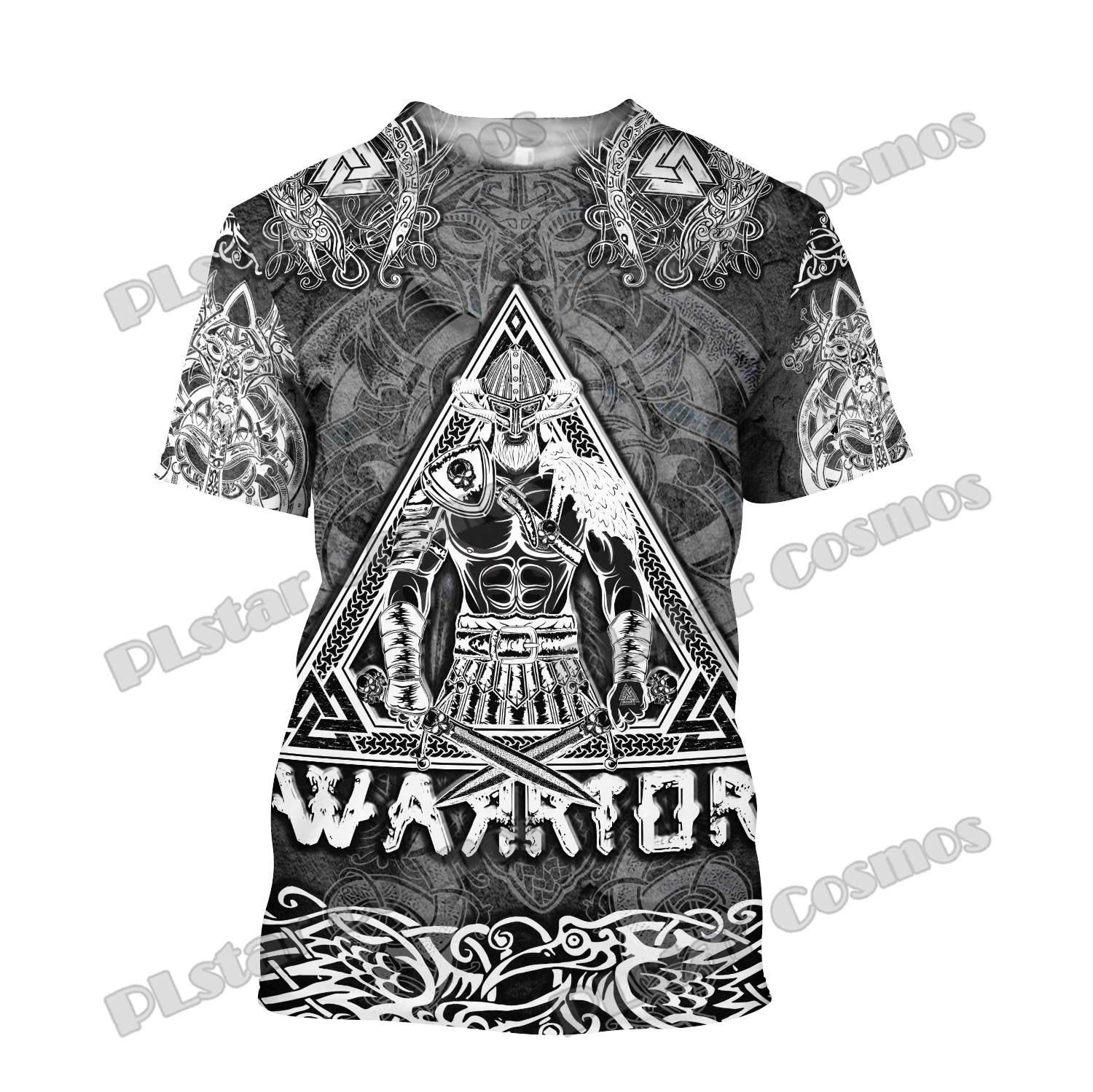 Sommer Männer T-Shirt Mjolnir Odin Drachen Tattoo 3d gedruckt T-Shirt Harajuku lässig Kurzarm T-Shirts Unisex Tops TX-195 – Detail 13