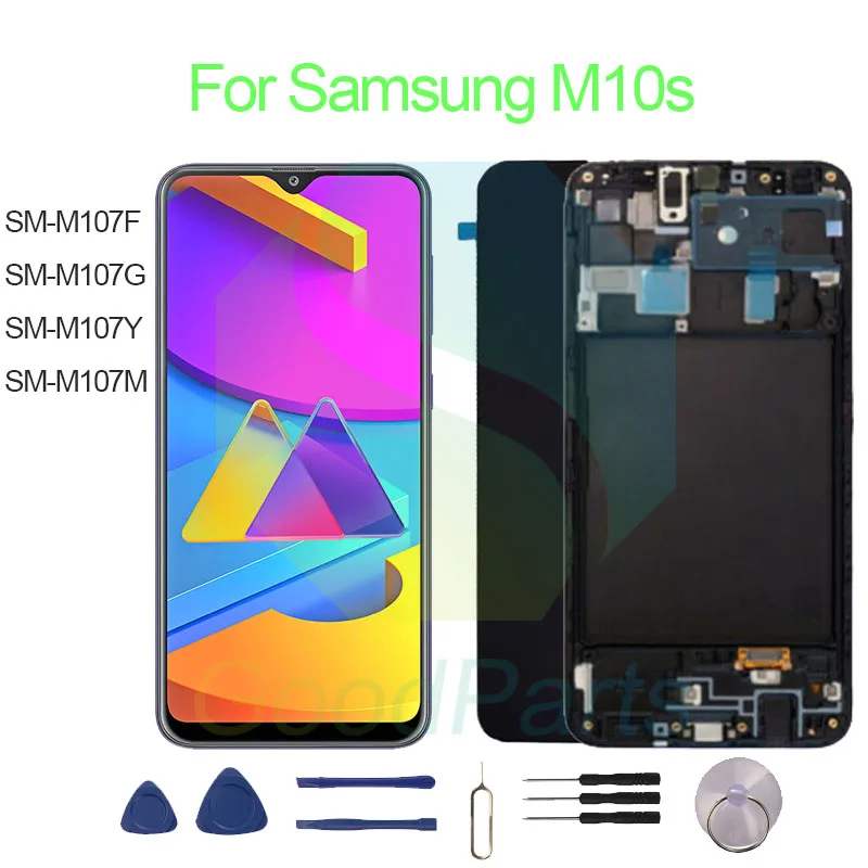 

For Samsung M10s Screen Display Replacement 1560*720 SM-M107F, SM-M107G, SM-M107Y, SM-M107M M10s LCD Touch Digitizer Assembly