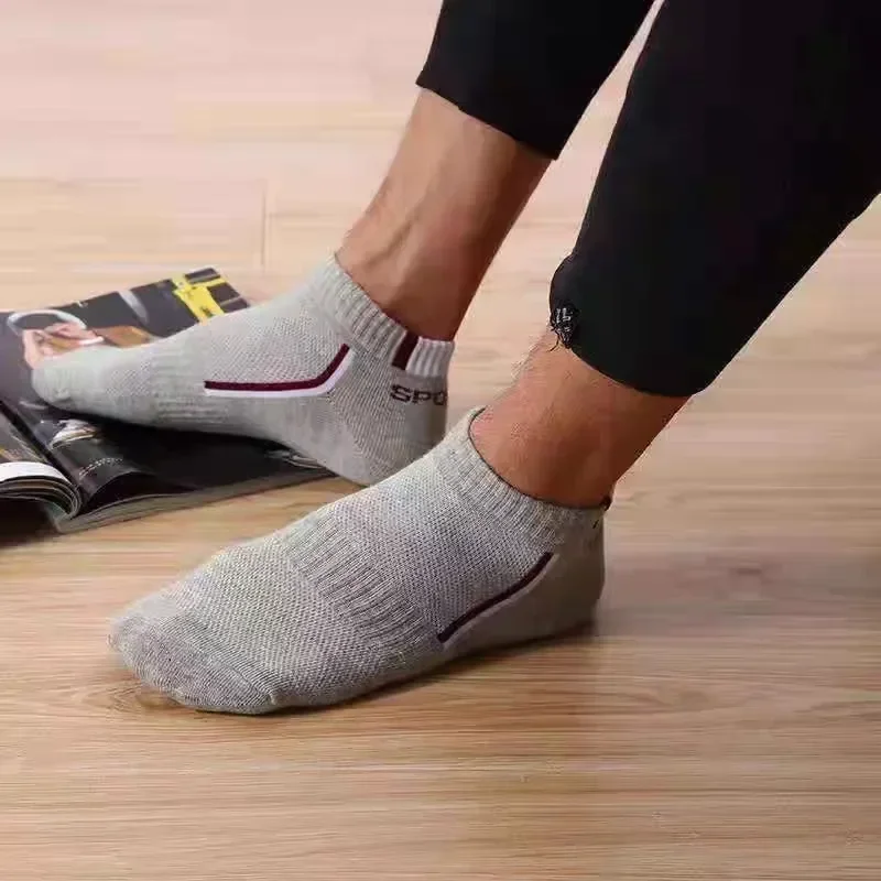 

Bamboo Men Summer Socks Fiber Sports Designer High Male 5pairs Quality Ankle Sock Breathable Deodorant Soft Autumn Cotton