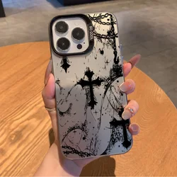 Vintage Gothic Matte Phone Case - Anti - Fall Design, Retro Y2K Style - iPhone 17 Pro Max (CYB - C121719218Y5)