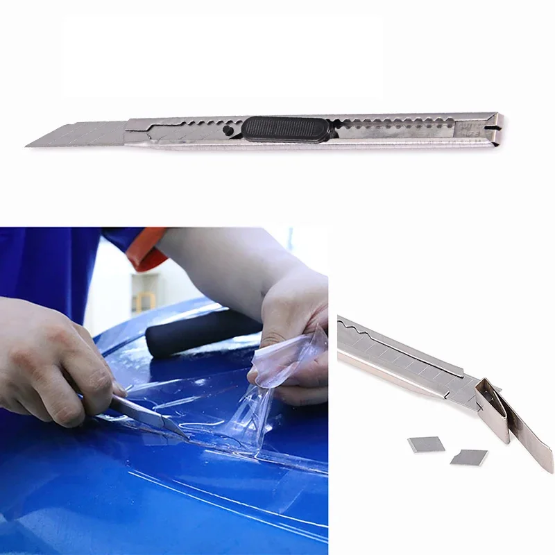 KUNAISI10PCS30 60 Degree Art Knife Carbon Steel Telescopic Knife Cutting Wallpaper