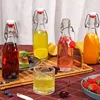 Mini Glass Vinegar Bottle, Kitchen Oil Container, Sealed Beverage Jars, Lid Seal Buckle Storage Bottle, Fresh Lemon Lime 1