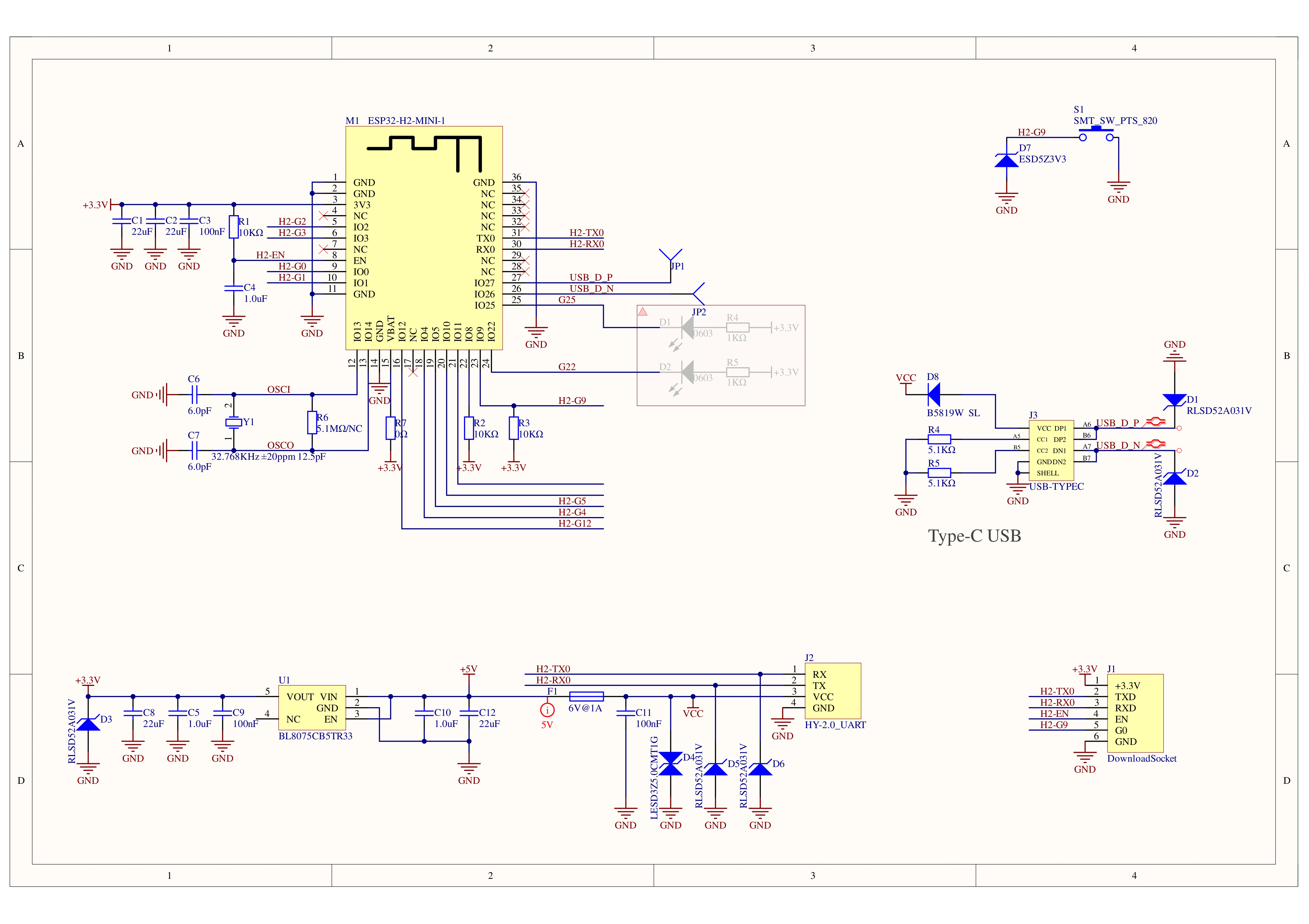 Unit Gateway H2 ESP32-H2 Gateway Dev Unit Supports Zigbee/Thread/Matter Protocol
