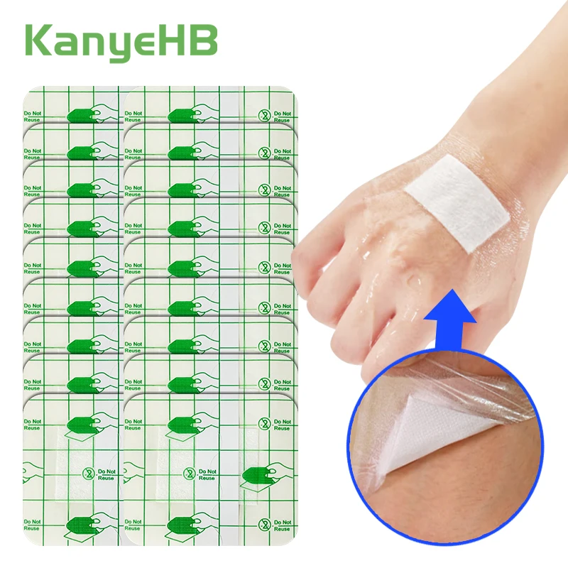 

10pcs=10bag Large Waterproof Band Aid Wound Bandage Sterile Gauze Hemostatic Medical Plaster Family Outdoor First Aid Kits A1562