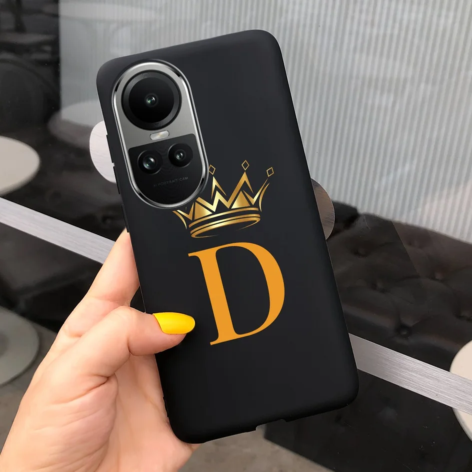 Crown Letters Slim Soft TPU Protective Case - Cute Bumper Cover