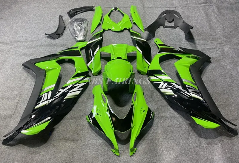 

4 подарка, новый комплект обтекателей для велосипеда из АБС-пластика, подходит для KAWASAKI ZX-10R 16 17 18 19 2016 2017 2018 2019, кузов под заказ, зеленый
