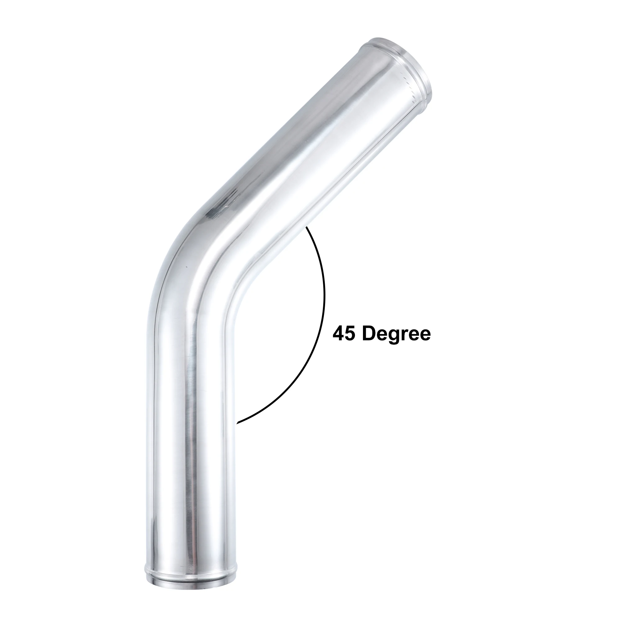 Intercooler pipe UXCELL 45 Degree Intercooler Pipe 63mm 70mm 76mm OD 300mm 500mm Long Aluminum Alloy Tube Air Intake Tube