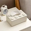 Building Blocks Tissue Box Creative Punch-free Wall-mounted Tissue Box Spring Paper Towel Holder Bathroom Waterproof Tissue Box 2
