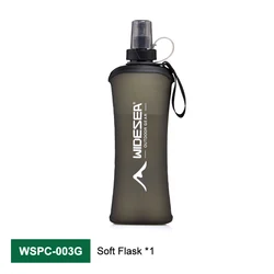 Widesea 600ml Soft Folding Hydration Flask - BPA Free Outdoor & Sports Bottlex (WSPC - 003G)