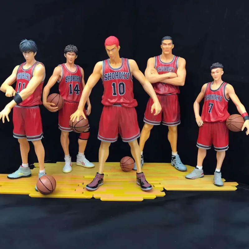 

Фигурка аниме Slam Dunk из ПВХ, 1/5 шт., модель GK, ханамичи, сакураги, рукава, каэд, баскетбольная команда, экшн-фигурка, коллекционные игрушки, подарок