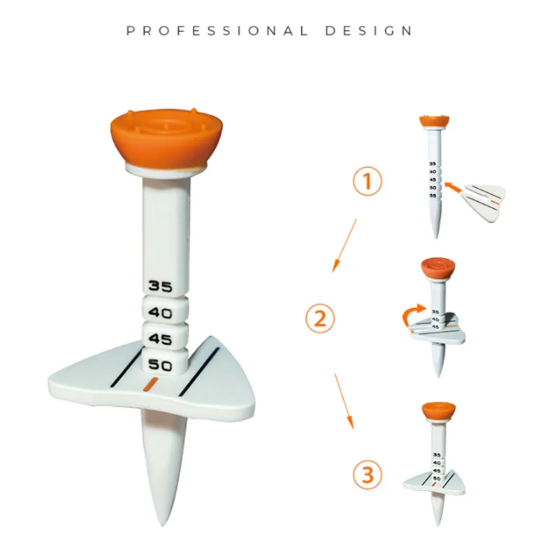Y67A-4Pcs Golfs Tees Forgolfs Driver Training Plastics Golfs Tees Low Resistance More Distance Consistent Height Tees