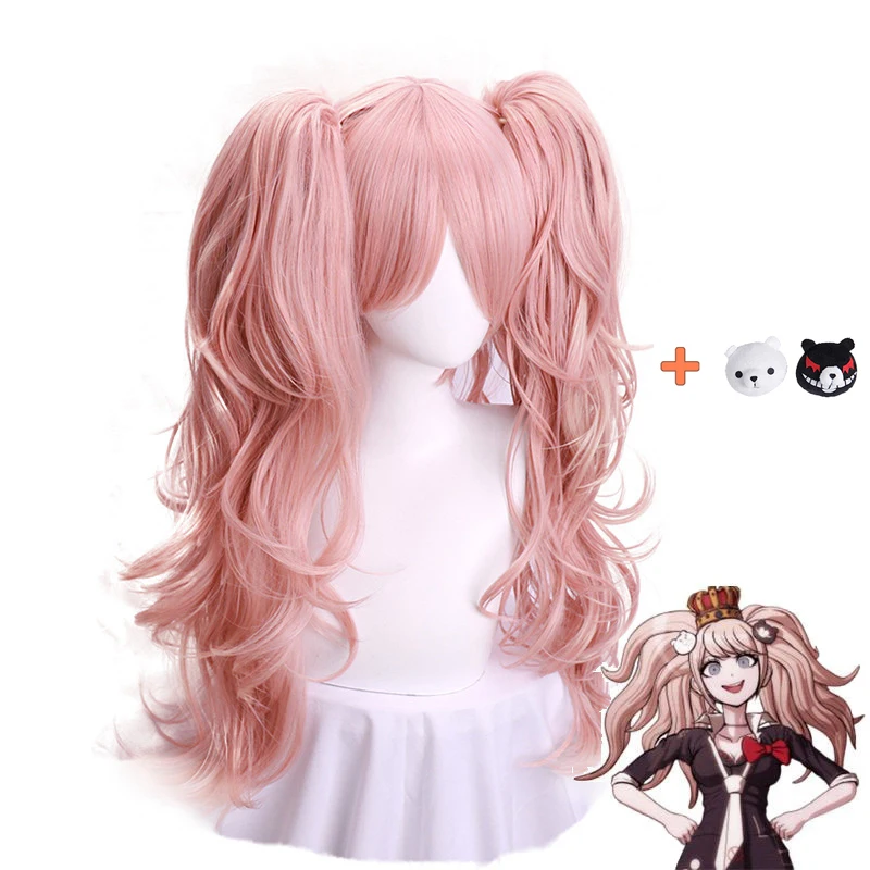 

Junko Enoshima WigDanganronpa Cosplay Anime Dangan Ronpa Cosplay WIG BEAR BOW PINS