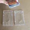 Thumb Card Case Transparent Plastic ID Tag Name Badge Holder Nurse Staff Work Card Cover Protector Bus Pass Card Sleeve Bag 5