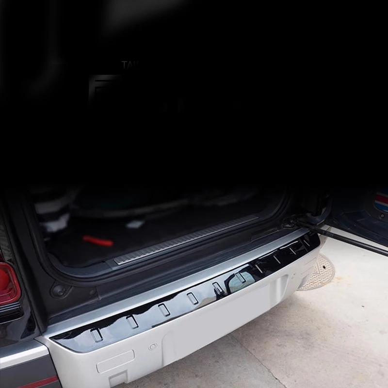 ステンレススチールリアバンパープロテクター,トランクガード,トレッドプレートトリム,カーアクセサリー,ランドローバーディフェンダー90/110,  2021-2024, 2025 - AliExpress 34 に適合する フォード に適合する S-MAX WA6 2006+ リアバンパープロテクター クロームステンレススチール製 カーゴトラ