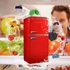 Galanz GLR40TRDER Retro Compact Refrigerator,4.0 Cu.Ft Mini Fridge with Dual Doors,Adjustable Mechanical Thermostat with Freezer 5