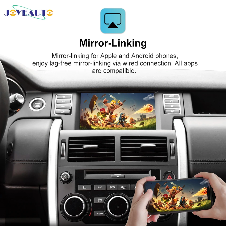 YolanAuto Wireless CarPlay Android Auto Für Land Rover/Jaguar - Nachrüstkit Für Harman System 2010-2018