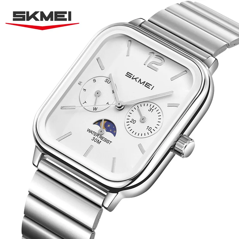 SKMEI 2509 Nuovo Orologio al Quarzo Casual Semplice da Uomo, Lussuoso Orologio da Polso Impermeabile con Calendario e Giorno della Settimana, Squisito Relógios Masculino - Image 2