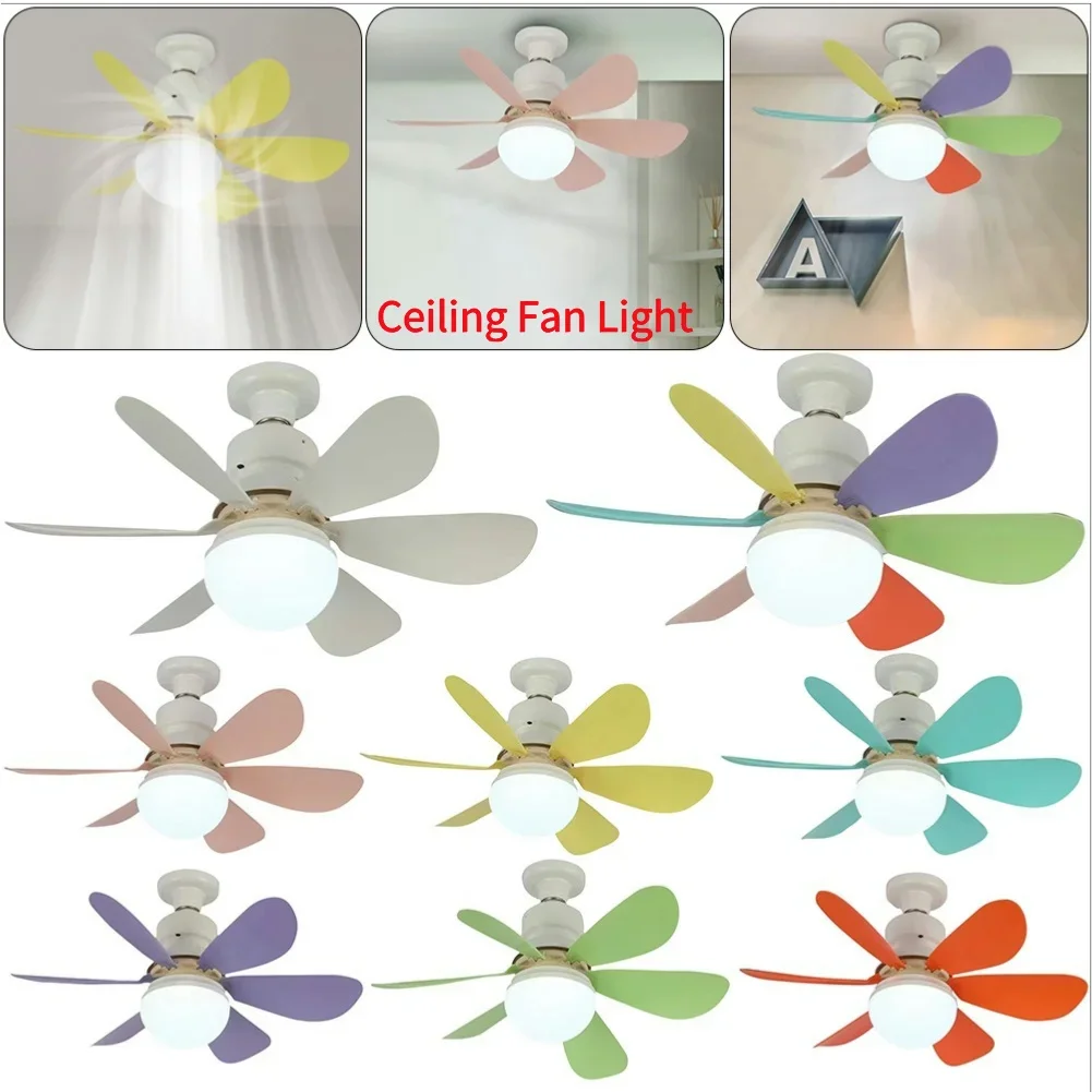 Lighted Ceiling Fan 30W 86V-265V Chandelier Ceiling Fan 3 Fan Speeds Smart Silent Ceiling Fans for Living Room Kitchen