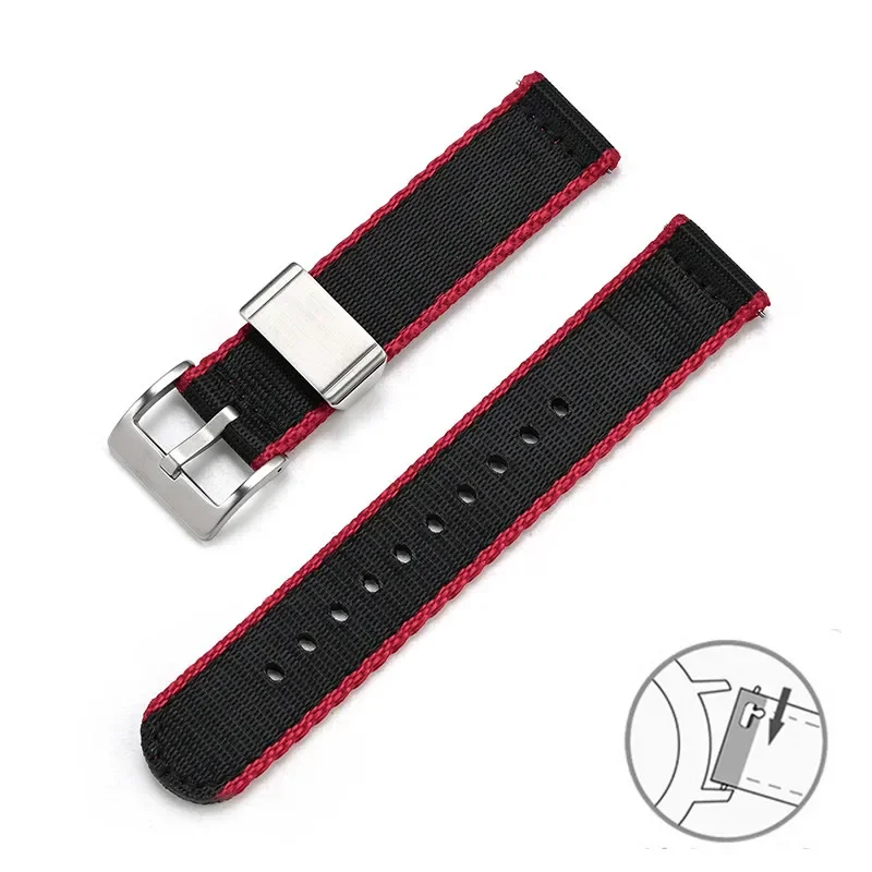 Colorful Woven Nylon Strap - Quick Release Universal Watch Band