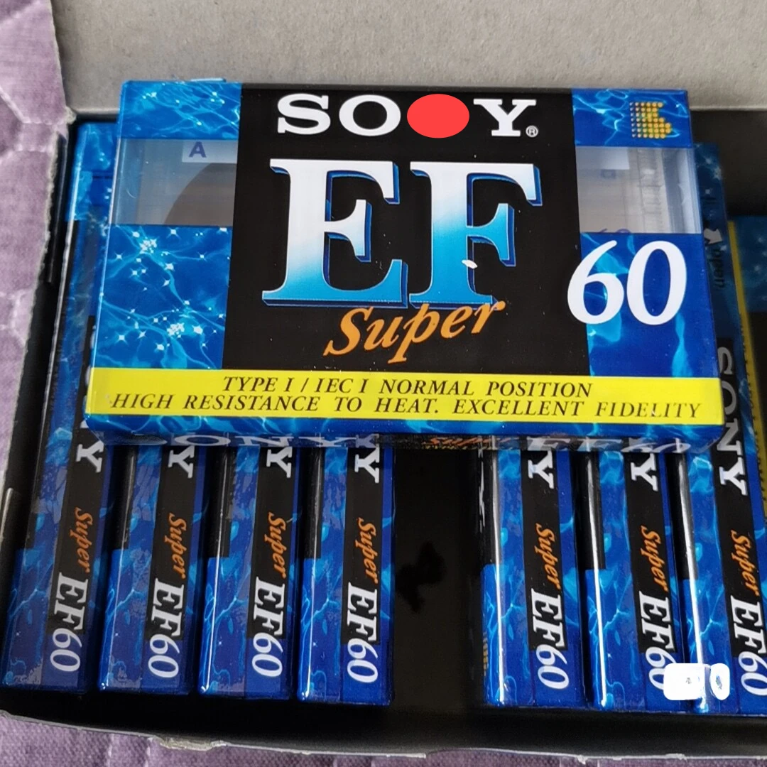 10pcs EF60 Blank Audio Recording Cassette Tape 60 Minute - Sealed