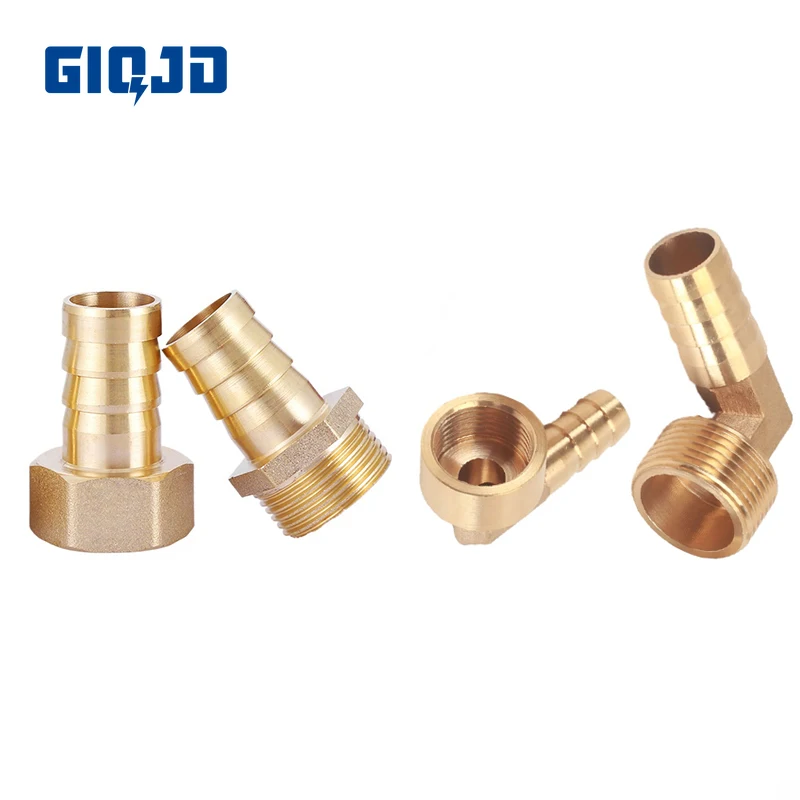 Hose Barb 4mm 6mm 8mm 10mm 12mm 14mm 16mm 19mm 25mm x 1/8" 1/4" 3/8" 1/2" 3/4" 1" BSP Male Elbow Brass Pipe Fitting Connector