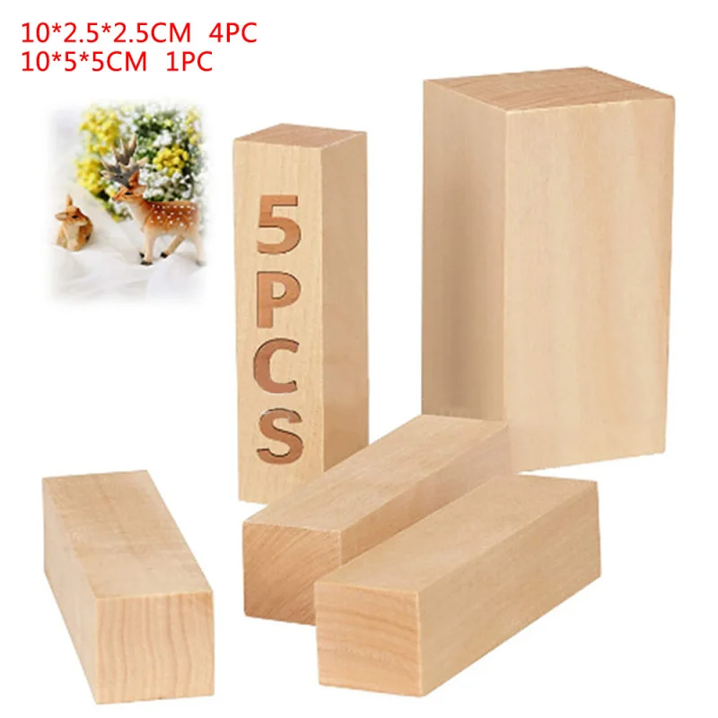 10x Basswood Carving Blocks Wood Whittling Wood Carving Turning for Kids  Adults - AliExpress