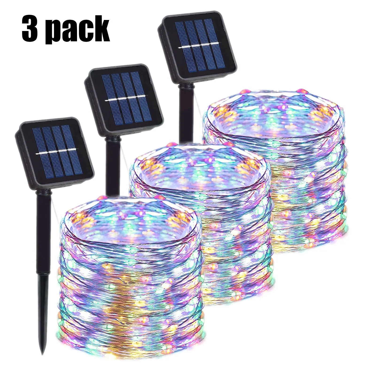 Solar-Powered Outdoor LED String Lights - Festive Decorative Fairy Garland for Garden and Holiday Decor