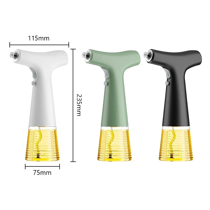 New Electric Oil Spray Bottle Dispenser USB Charging Two Spray Models Soy Sauce Jar Vinegar Storage for Kitchen Cookin