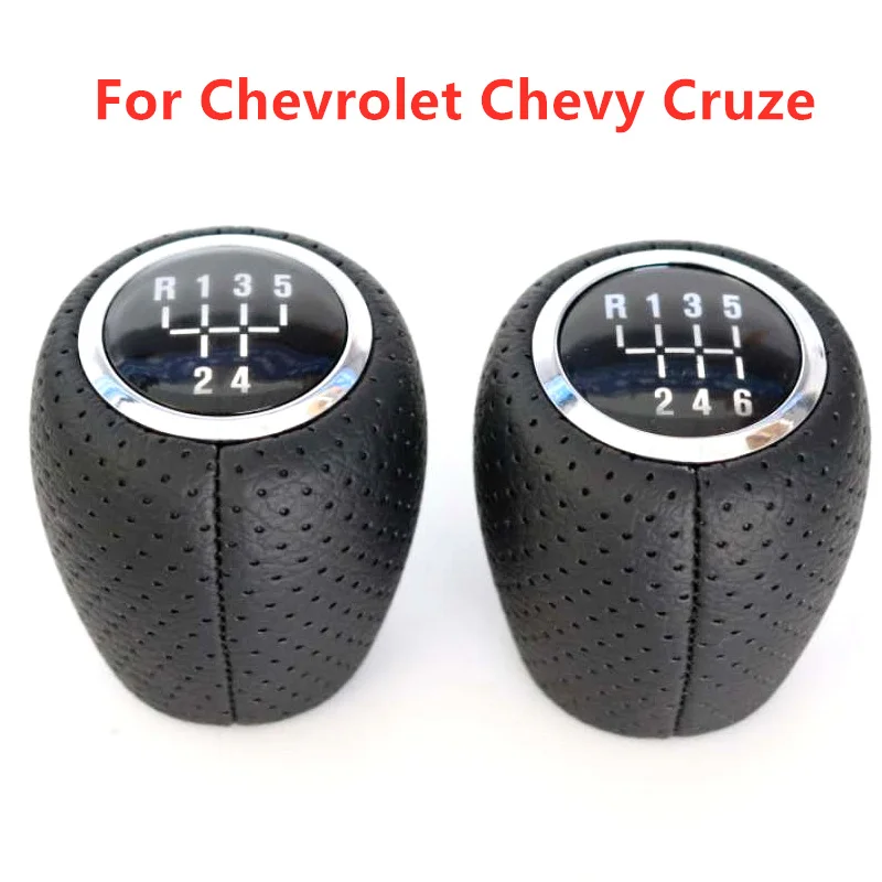 5/6 Speed Car PU Leather Gear Shift Knob for Chevrolet Chevy Cruze 2008-2014 Cover Handball Accessories car gear shift knob