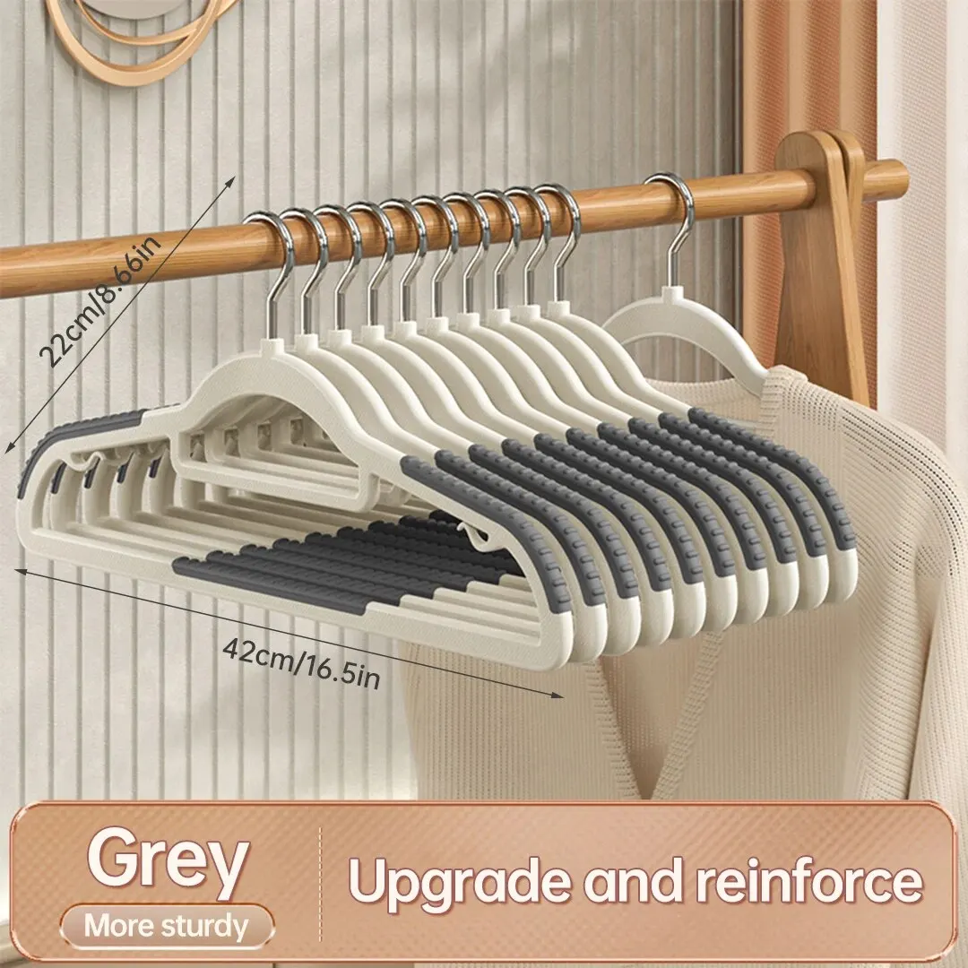 10PCS Clothes Hanging Household Hangers Non-slip Dormitory Bedroom Special Storage Clothes Hanging No Trace clothes hanger,storage hanger