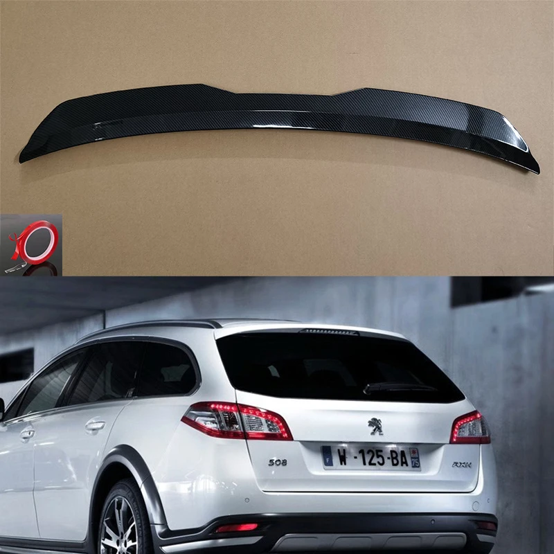 Используется для Peugeot 508 SW RXH 2011-2015 спойлер на крышу из углеродного волокна внешний