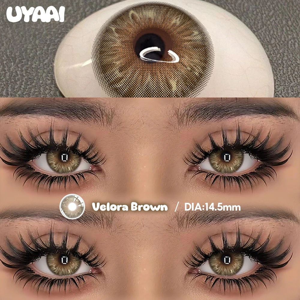 Vibrant Colorful Contact Lenses - Beauty Green, Fashion Blue, and Natural Brown Tones