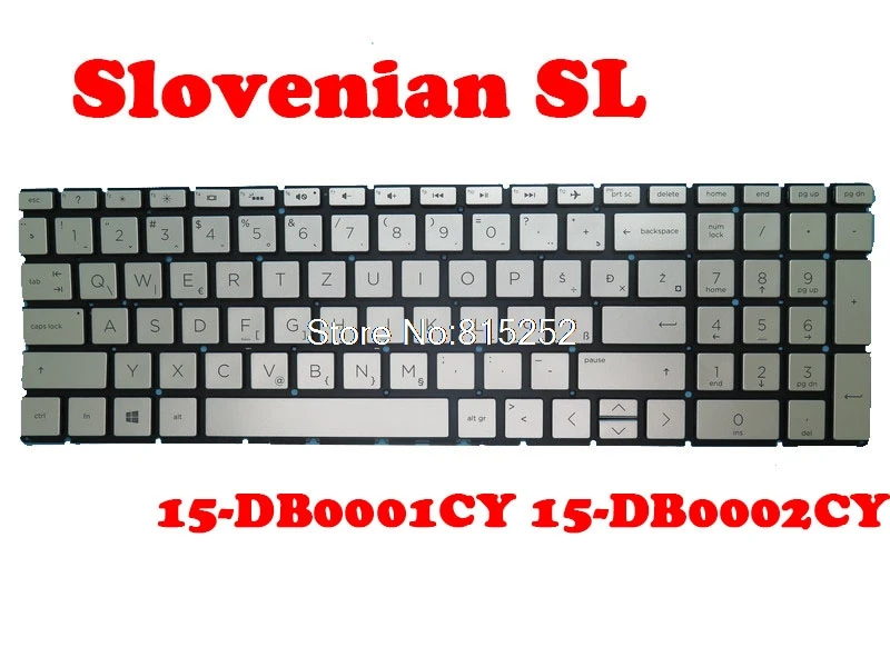 

Laptop Keyboard For HP 15-DB000 15-DB0001CY 15-DB0002CY 15-DB0003CY Silver Bulgaria BG/Thailand TI/Slovenian SL/Nordic NE