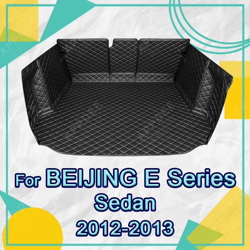 

Auto Full Coverage Trunk Mat For BEIJING E Sedan 2012 2013 Car Boot Cover Pad Cargo Liner Interior Protector Accessories