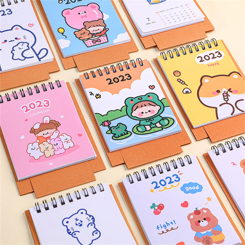 2023 Cute Cartoon Desk Calendar 365 Days Mini Desk Calendar Dual Daily  Scheduler Table Planner Yearly Agenda Desktop Ornaments - Desk Calendar -  AliExpress