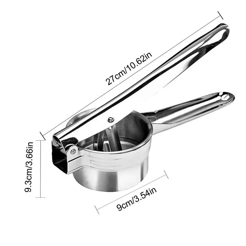 Ricer For Mashed Potatoes Fruit And Vegetables Masher 3-in-1 Food Ricer Mash Potato Masher Stainless Steel Sweet Potato Masher images - 6